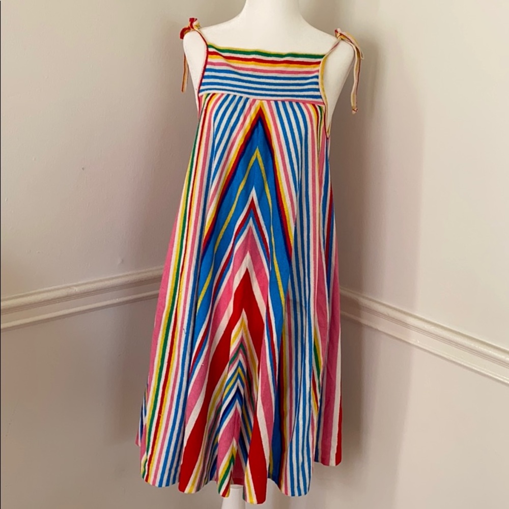 Vintage Rainbow summer dress XS